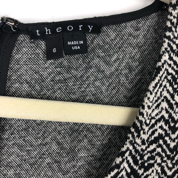 Theory  Dark Parcel Short Sleeve Dress Size 6 - Picture 5 of 7